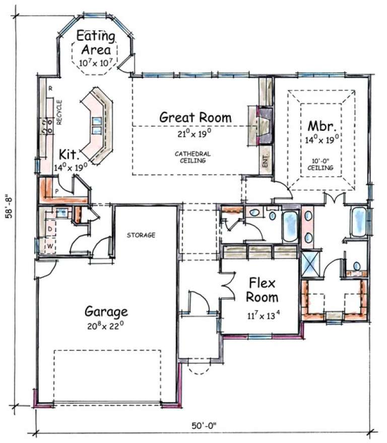 House Plan House Plan #7849 Drawing 1