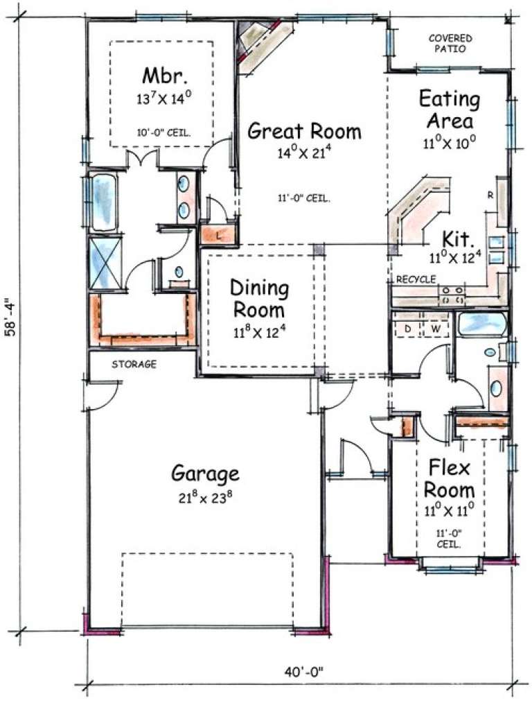 House Plan House Plan #7856 Drawing 1