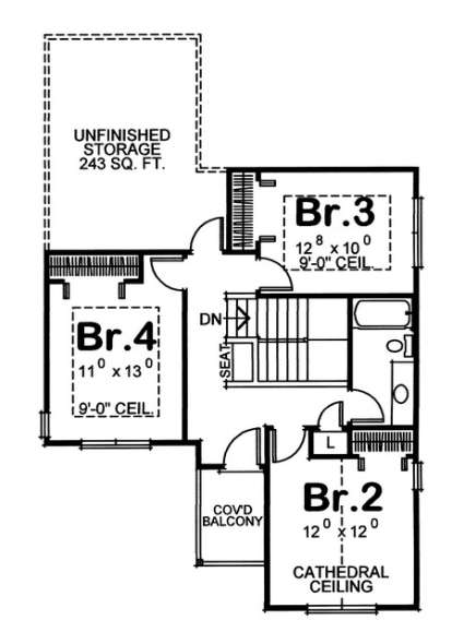 Floorplan 2 for House Plan #402-01401