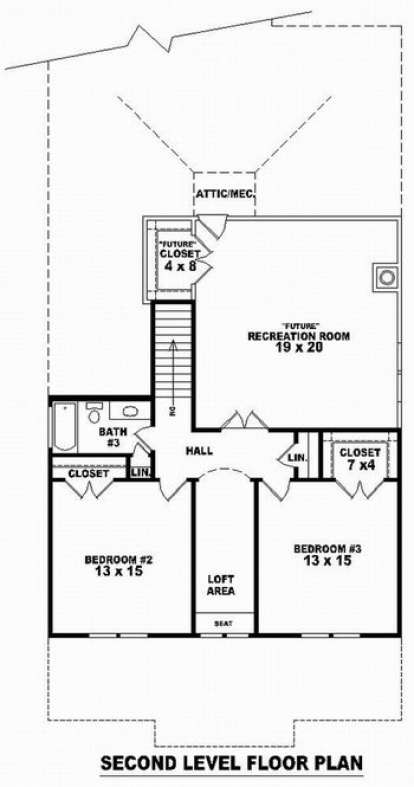 Floorplan 2 for House Plan #053-00934