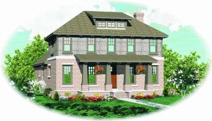 Craftsman House Plan #053-00936 Elevation Photo