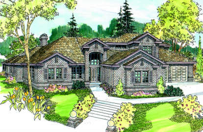 Traditional House Plan #035-00198 Elevation Photo