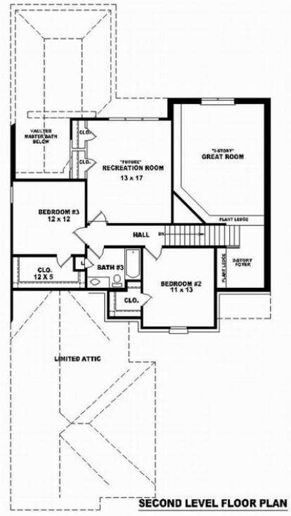 Floorplan 2 for House Plan #053-01013