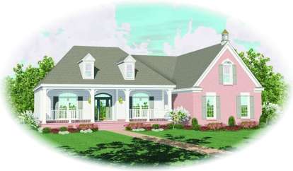 Country House Plan #053-01092 Elevation Photo