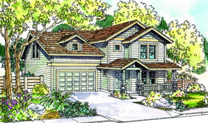 Craftsman House Plan #035-00208 Elevation Photo
