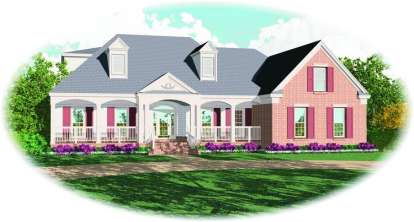 Country House Plan #053-01282 Elevation Photo