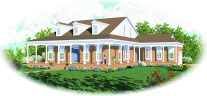 Traditional House Plan #053-01296 Elevation Photo