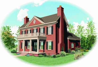 Traditional House Plan #053-01324 Elevation Photo