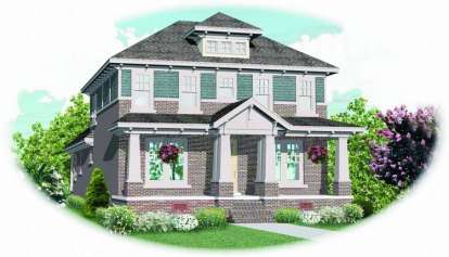 Craftsman House Plan #053-01329 Elevation Photo