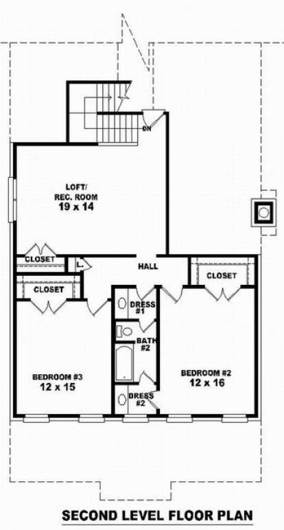 Floorplan 2 for House Plan #053-01329