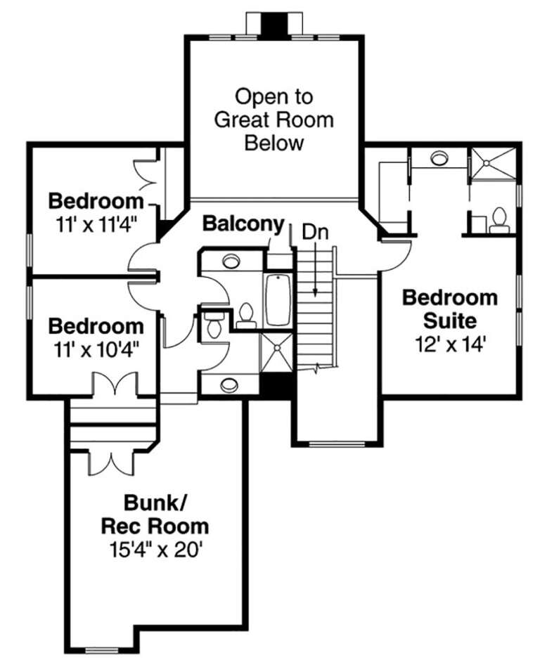 House Plan House Plan #882 Drawing 2