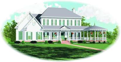 Country House Plan #053-01461 Elevation Photo