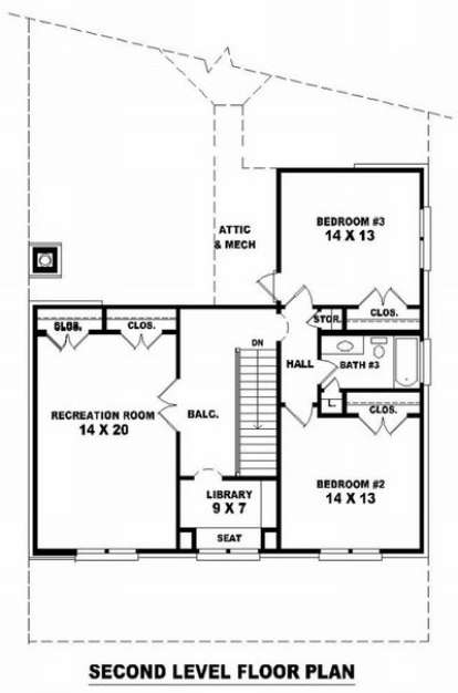 Floorplan 2 for House Plan #053-01472