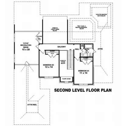 Floorplan 2 for House Plan #053-01564