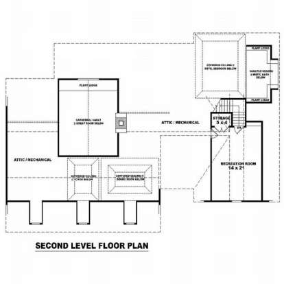 Floorplan 2 for House Plan #053-01645