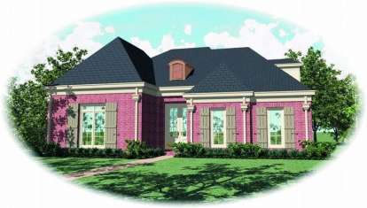 French Country House Plan #053-01659 Elevation Photo