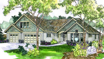 Traditional House Plan #035-00275 Elevation Photo