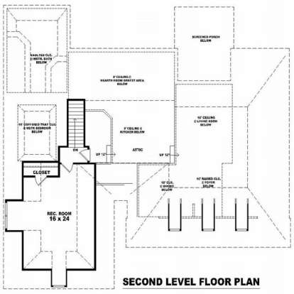 Floorplan 2 for House Plan #053-01695