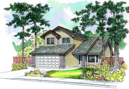 Country House Plan #035-00284 Elevation Photo