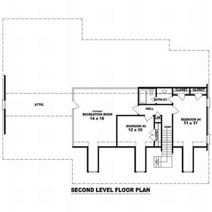 Floorplan 2 for House Plan #053-01774