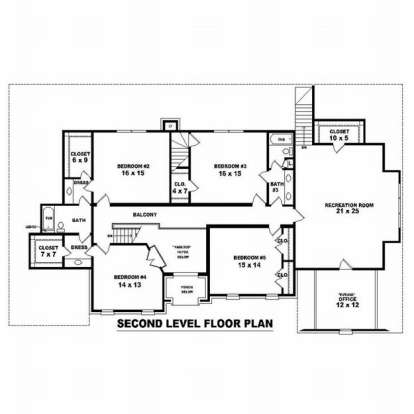 Floorplan 2 for House Plan #053-01779