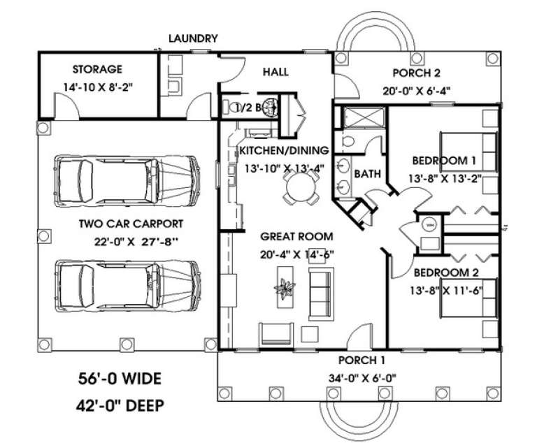 House Plan House Plan #9393 Drawing 1