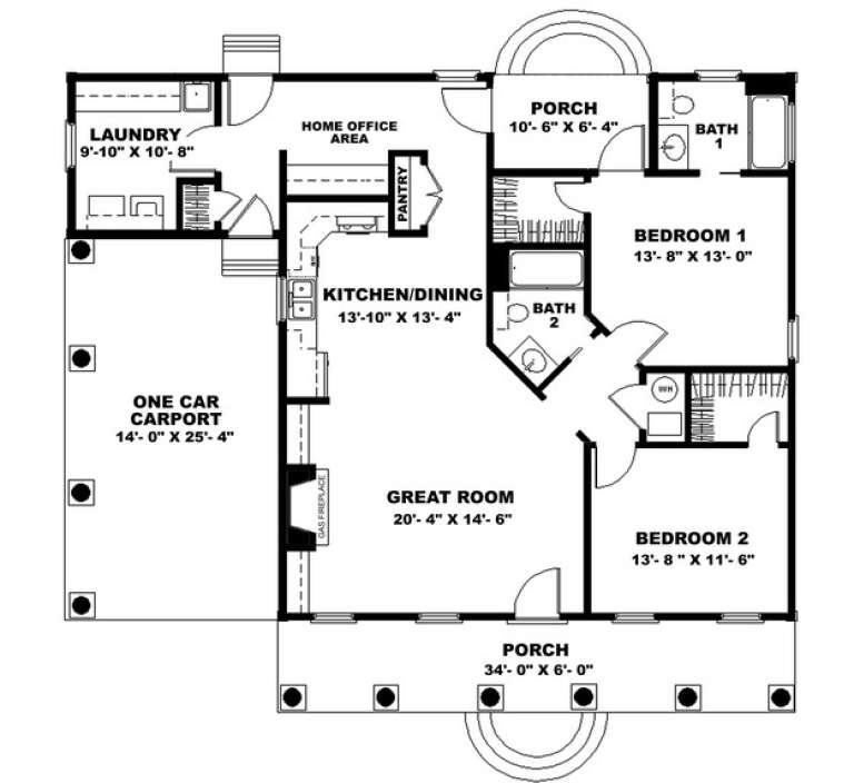 House Plan House Plan #9399 Drawing 1