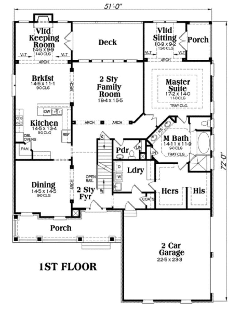 House Plan House Plan #95 Drawing 1