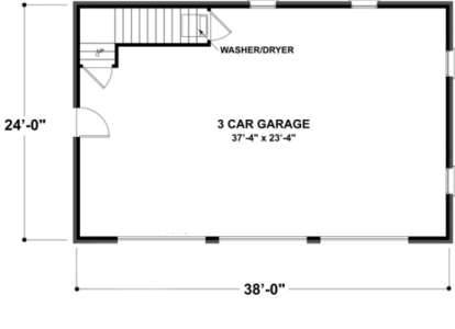 Garage Floor for House Plan #036-00001