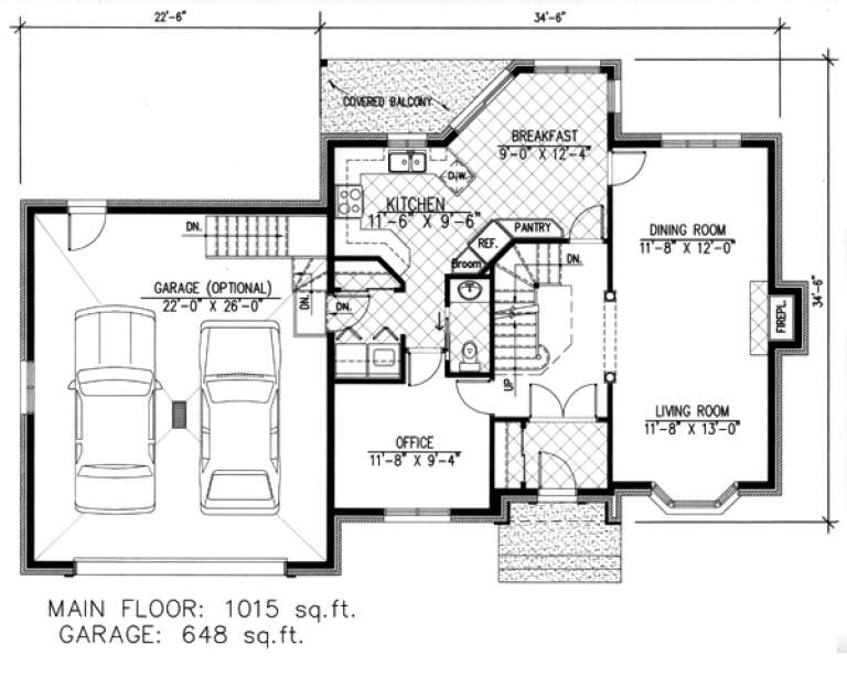 House Plan House Plan #9520 Drawing 1