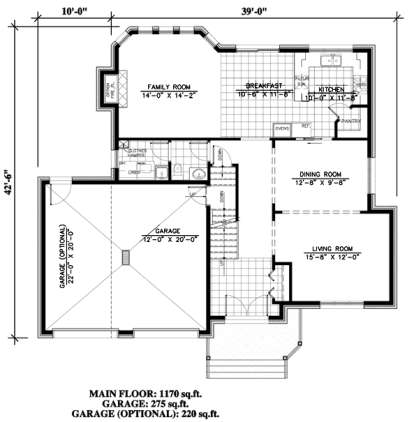 Floorplan 1 for House Plan #1785-00056