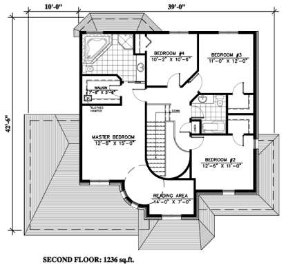 Floorplan 2 for House Plan #1785-00056