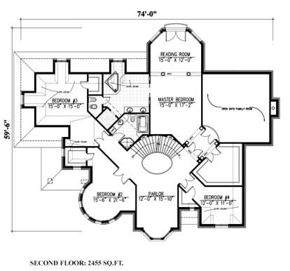 Floorplan 2 for House Plan #1785-00154