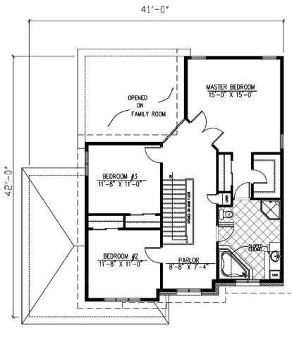 Floorplan 2 for House Plan #1785-00177