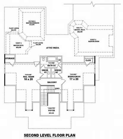 Floorplan 2 for House Plan #053-01848