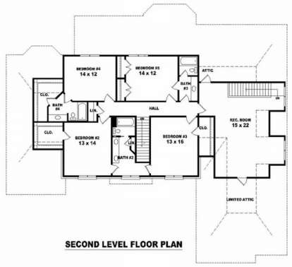 Floorplan 2 for House Plan #053-01871