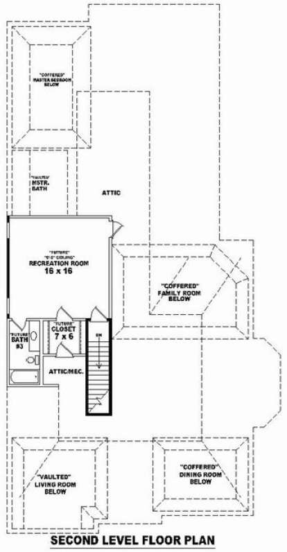 Floorplan 2 for House Plan #053-01876