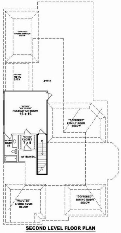 Floorplan 2 for House Plan #053-01877