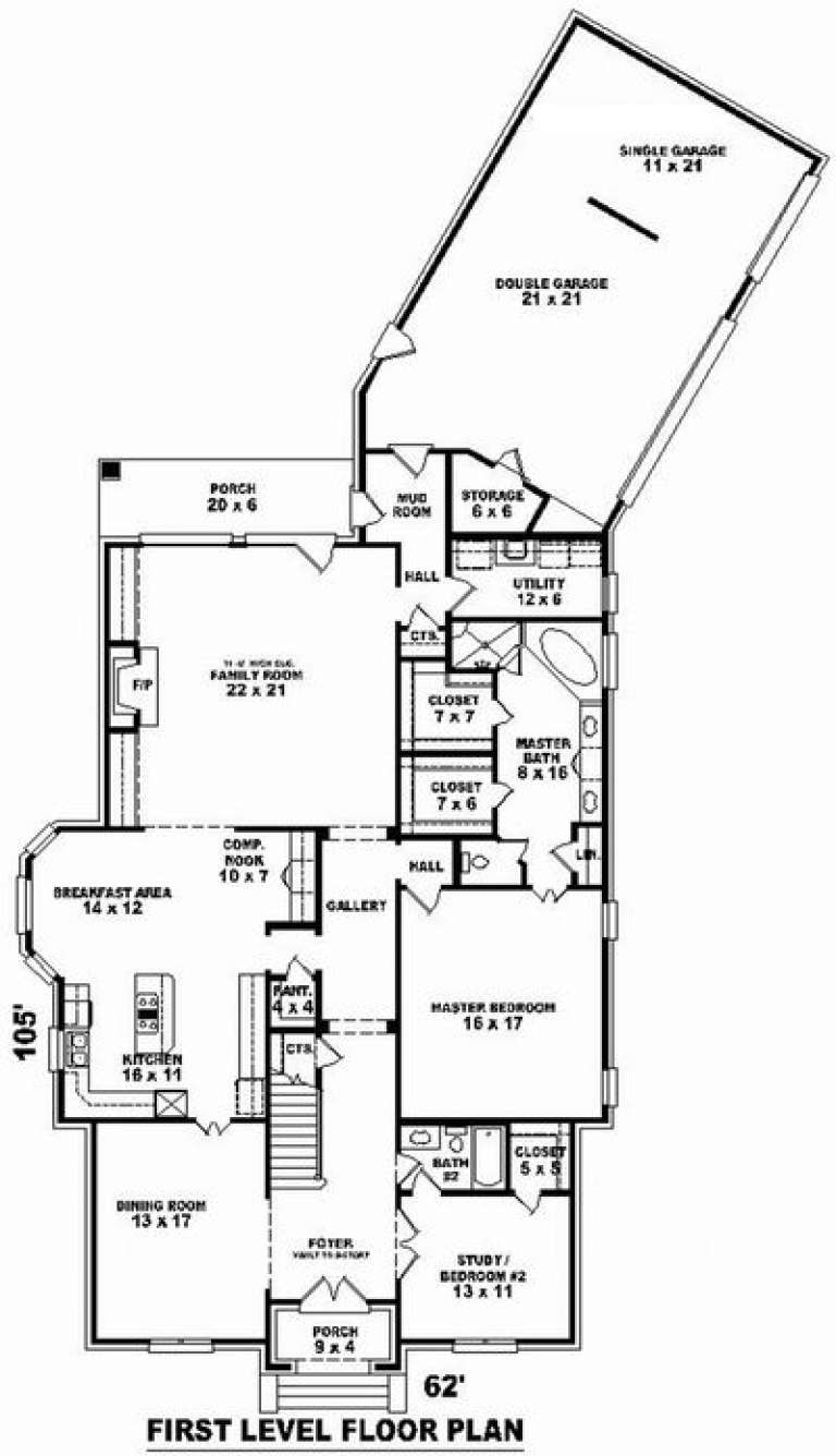 House Plan House Plan #9772 Drawing 1