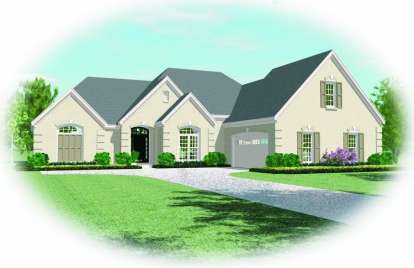 Traditional House Plan #053-01931 Elevation Photo