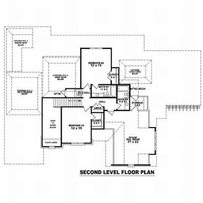 Floorplan 2 for House Plan #053-01980