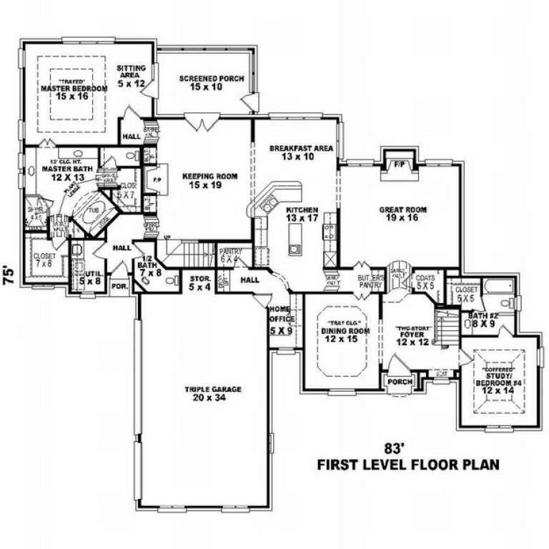 House Plan House Plan #9864 Drawing 1