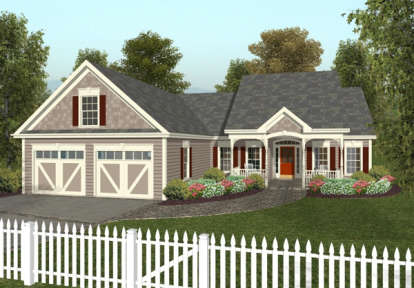 Cottage House Plan #036-00026 Elevation Photo