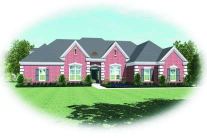 French Country House Plan #053-02101 Elevation Photo