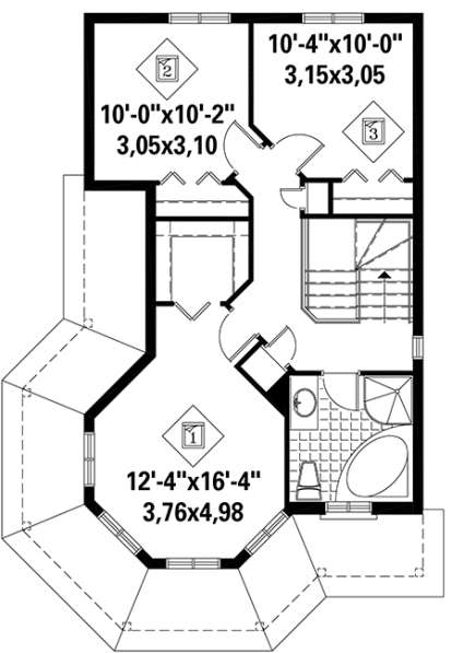 Upper for House Plan #6146-00242