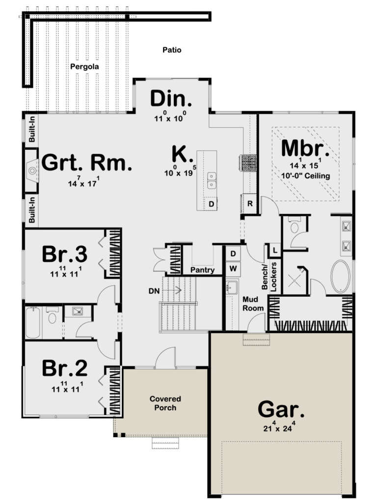 House Plan House Plan #24155 Drawing 1
