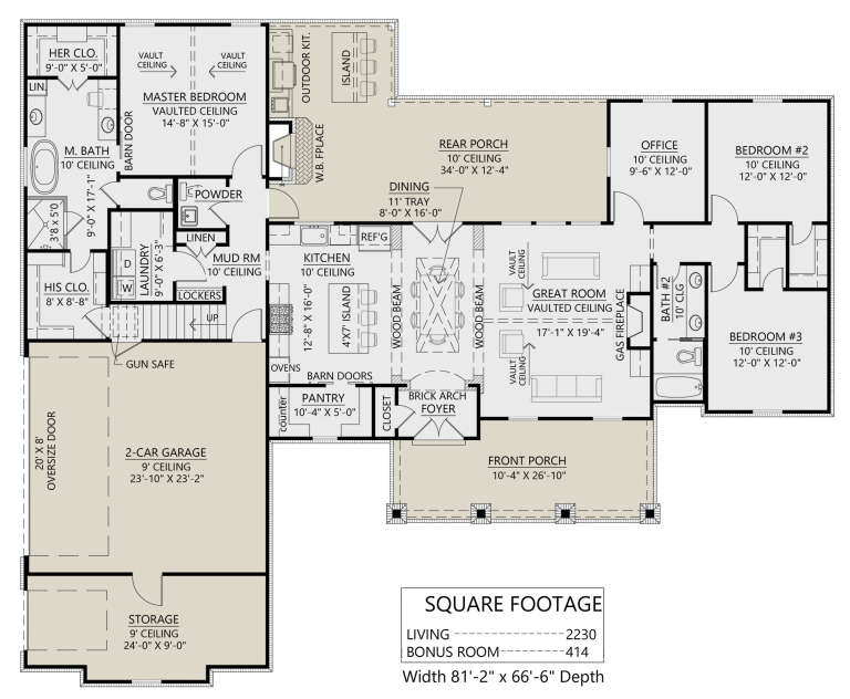 House Plan House Plan #25598 Drawing 1