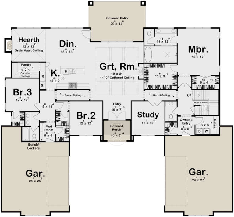 House Plan House Plan #30201 Drawing 1