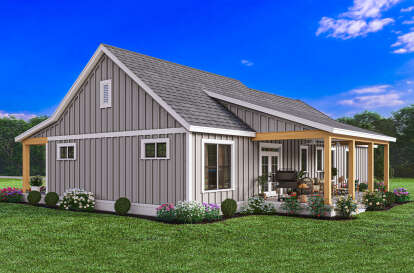 Modern Farmhouse House Plan #009-00392 Elevation Photo