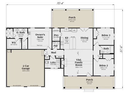 Main Floor  for House Plan #009-00392